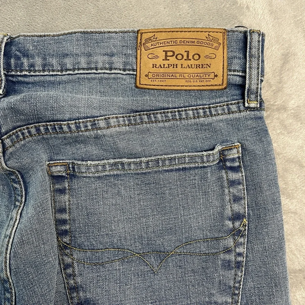 Polo Ralph Lauren Thompson Relaxed Jeans Mens 34x30 Blue Denim Straight Leg